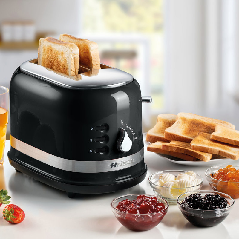 Ariete Moderna 2 Slice Toaster, Black