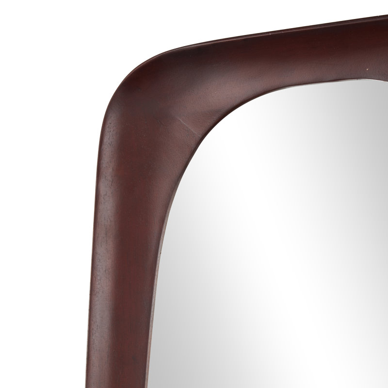 Miroir mural en bois, Brun foncé