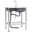 Belfry Kitchen 420mm W Single Bowl Steel Kitchen Sink