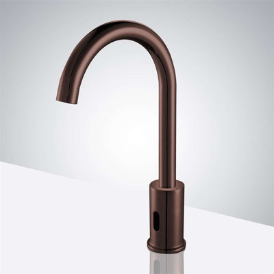 BathSelect Wella Oil Rubbed Bronze Goose Neck Automatic Commercial Sensor Faucet