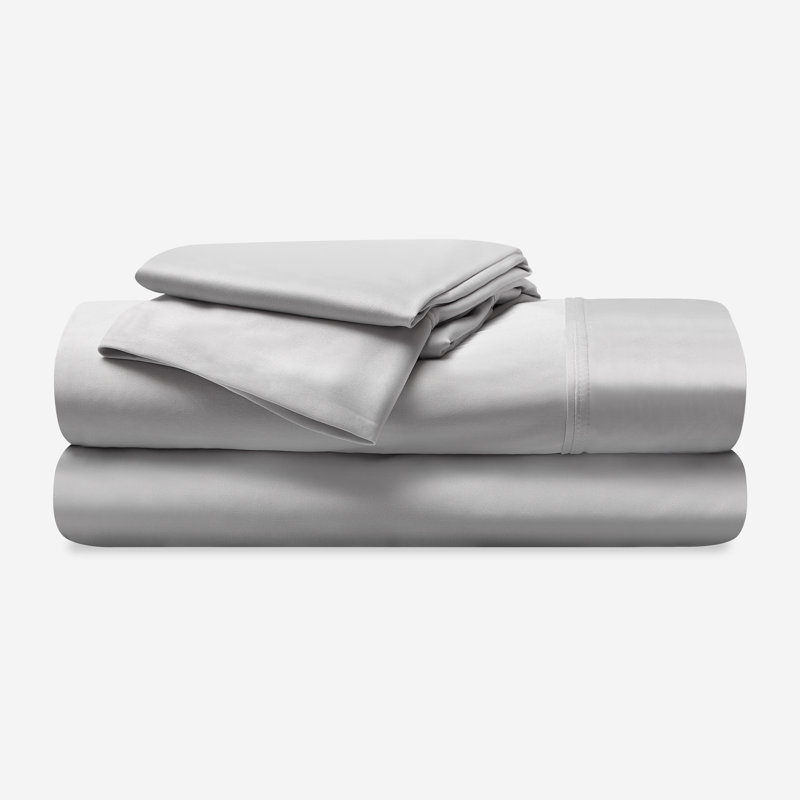 Bedgear Dri-Tec Bed Sheet Set - Moisture Wicking, Breathable, Soft Sheets for Hot Sleepers, King, Light Gray