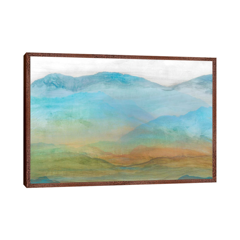 Panorama I by Isabelle Z - Print on Canvas, 152.5 cm H x 101.5 cm W, Classic Brown Wood Framed