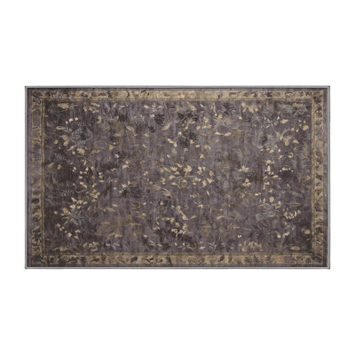 Machine Washable Gray Area Rug