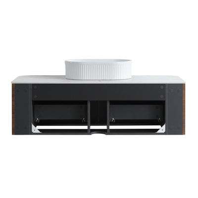 Modern Curved Bathroom Vanity
