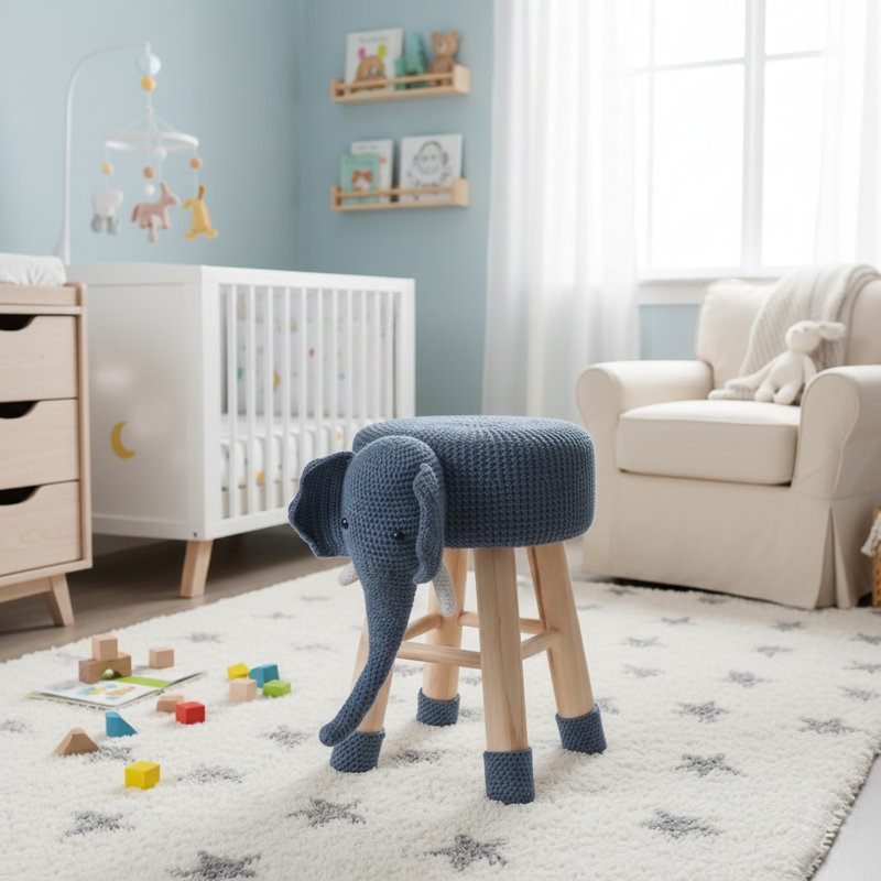 Tamalpais Kids 17'' Novelty and Ottoman