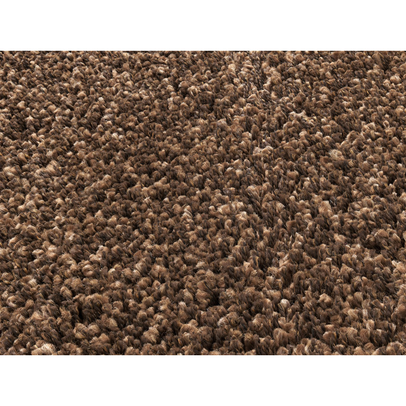 Lobby Shaggy Flatweave Brown Rug, 140 x 200cm