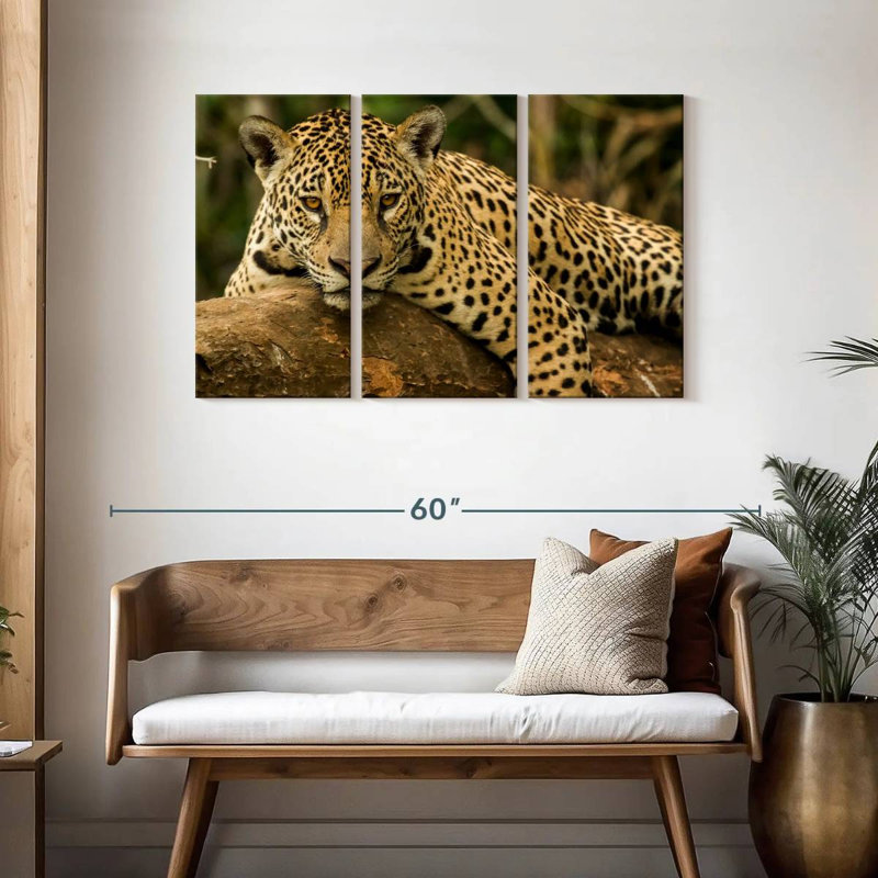 Brampt Intense Jaguar Gaze, 28" H x 45" W
