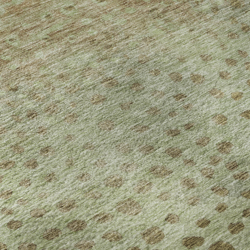 Premium Machine Washable Christina AMF1074 Circles Rug, Rectangle 1'8" x 2'6"