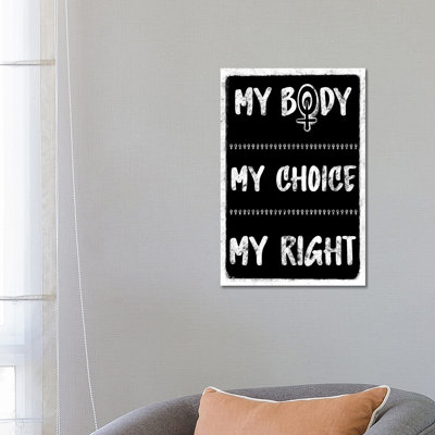 My Body My Choice by Marcus Prime - Wrapped Canvas Print