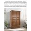 Porte de garde-robe chic en bois