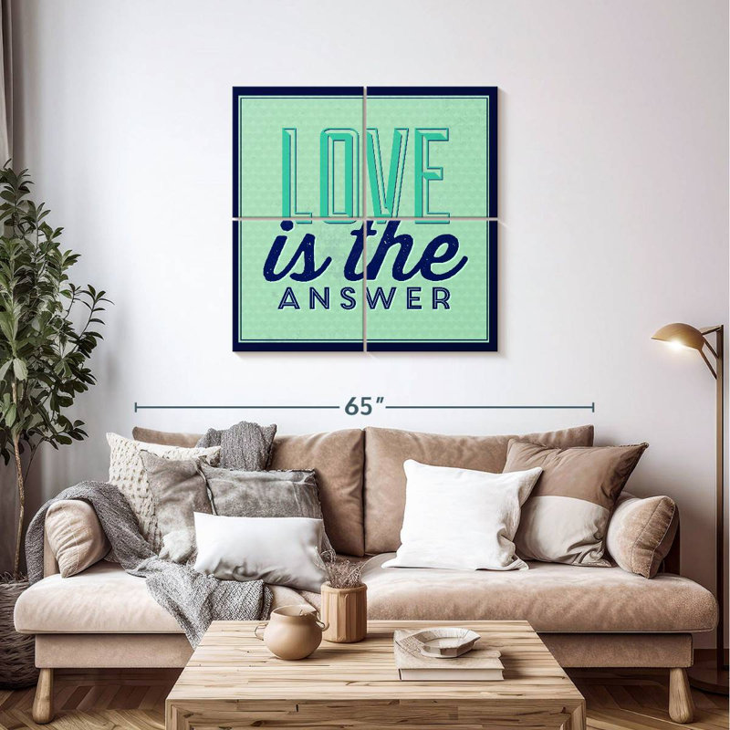 Tergel Love Is The Answer I, 38" H x 38" W