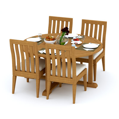 Ensemble repas extérieur pour 4 personnes Caranas