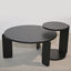 Ensemble de 2 tables basses gigognes
