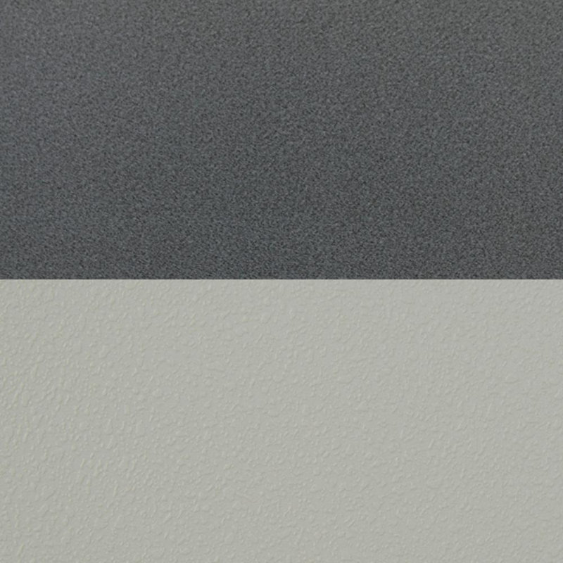 Plateau de table Kee, 4 chaises empilables Zeng, Gray/Chrome, 29" H x 48" W x 48" D, Gris