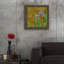 Art mural en verre épique «Exotic Garden 3» par Chariklia Zarris, 24 po x 24 po-1807961714