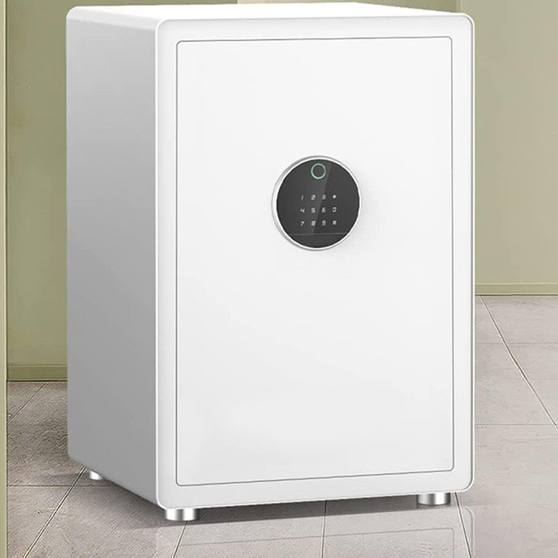 Auto-Open Safe Box with Digital Virtual Password Safes, Modern Minimalism Design Biometric Fingerprint Touch Screen