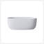 Baignoire de trempage autoportante en résine de 51 po à surface solide avec trop-plein et bonde escamotable blanche 51 po