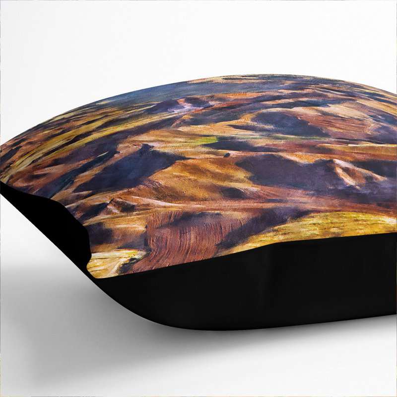 Square Cushion, Black, 40cm H x 40cm W x 15cm D