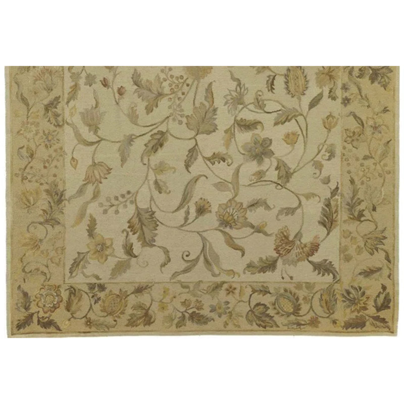 ASRS60890CRBE Hand Knotted Wool Area Rug, Rectangle 8' x 10'