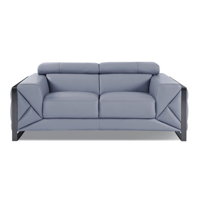 Causeuse en cuir italien Global United