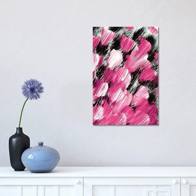 Panache, rose vif par Julia Di Sano - peinture sur toile tendue