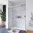 60 In. W X 72 In. H Double Sliding Semi-Frameless Shower Door-109069753