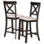 Ensemble de table de salle à manger 6 pièces à hauteur de comptoir avec tablette pour salle à manger-174483023