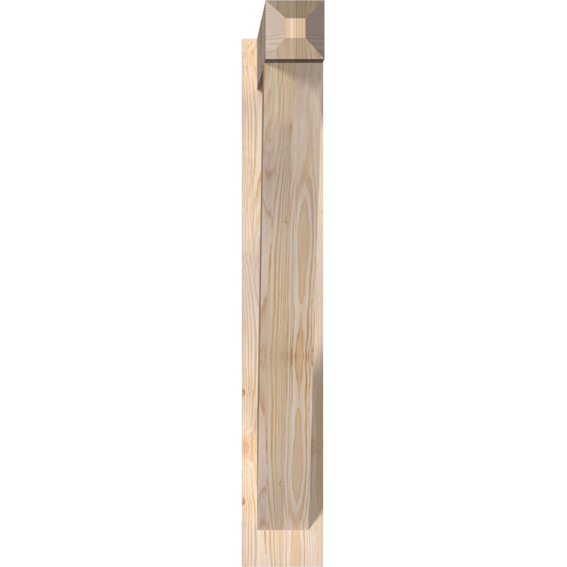 Artisan traditionnel en bois rustique, Sapin Douglas de 5 1/2 po (lisse), P 32 po x H 36 po