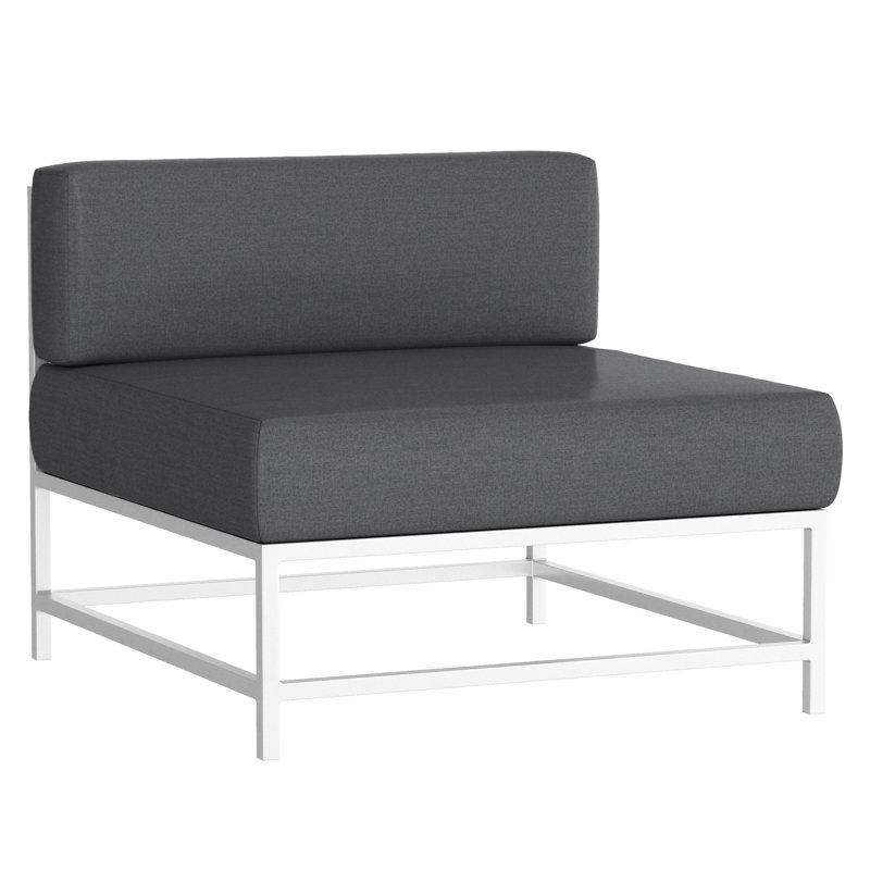 Delano Outdoor Lounge Chair, Tex Gray, Cast Slate