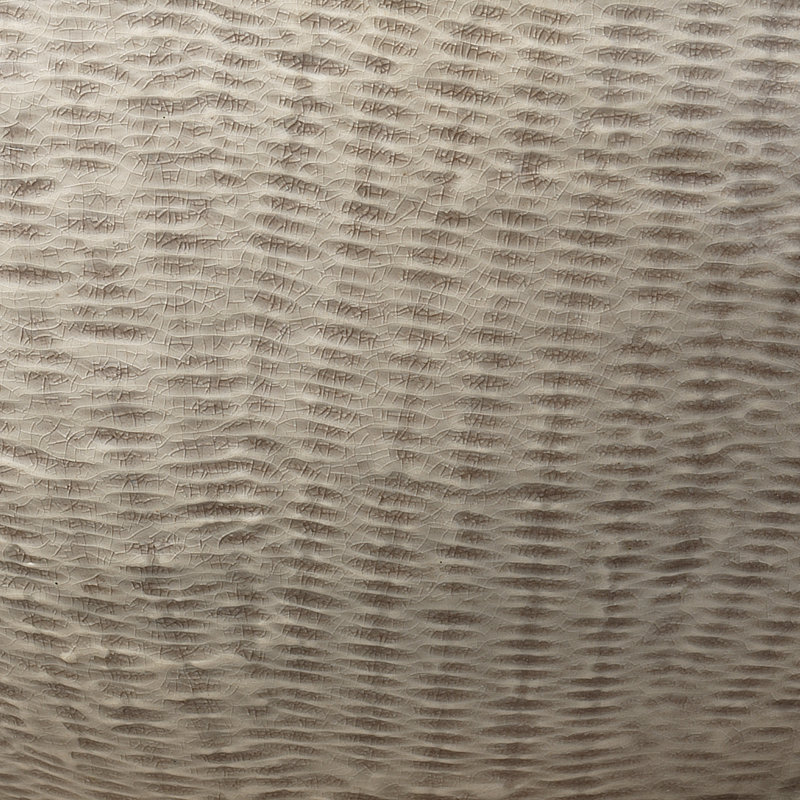 Off-White Ceramic Basketweave Table Lamp with Linen Shade