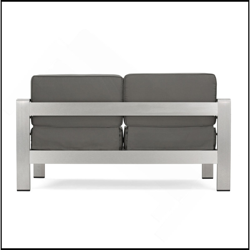 Cape Coral Kd Loveseat, Silver, Khaki