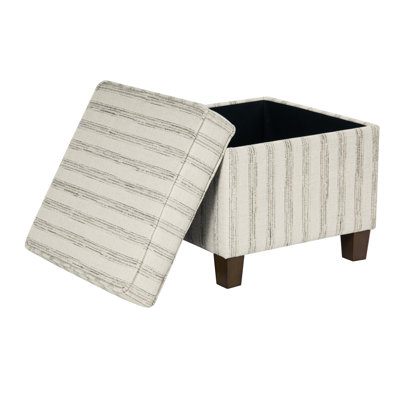 Asha 17.5" Square Storage Ottoman
