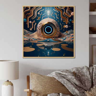 Eye Of The Times Retro Futuristic Minimalism - Abstract Landscape Wall Art Prints