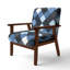 Tartan à carreaux - Fauteuil d'appoint rembourré à motifs-491257197-481521171