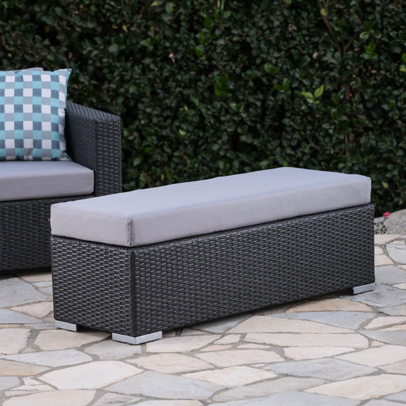 Banc de patio Space - Léger, élégant jardin gris + argent, décorer