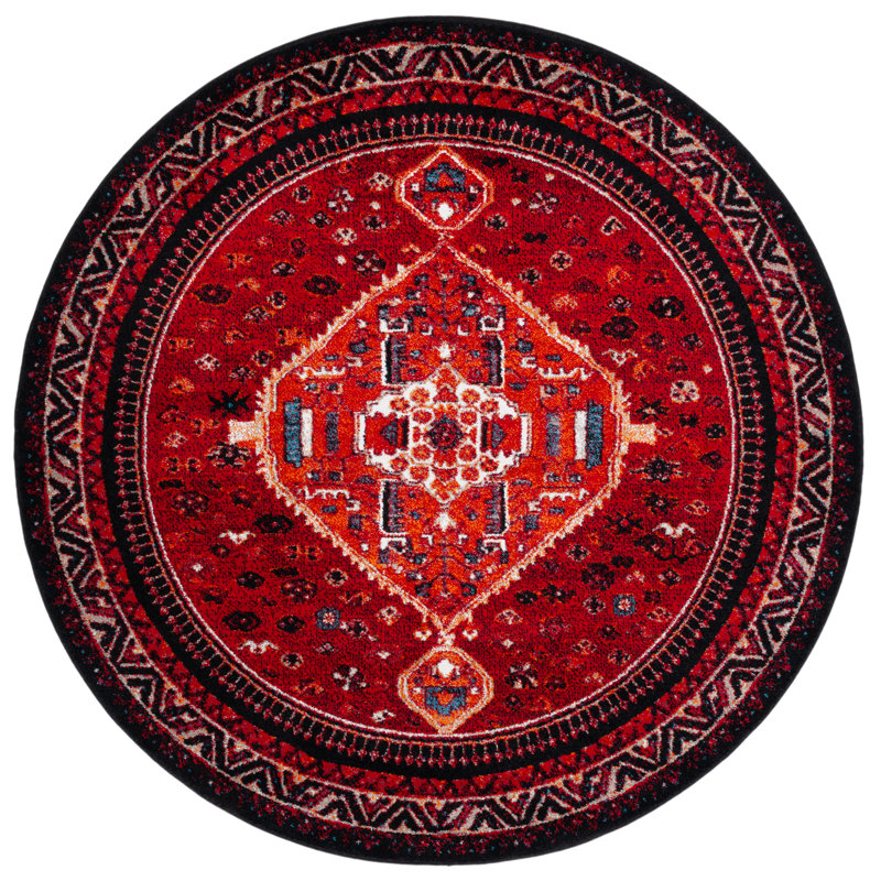 Emeralda Performance Oriental Rug, Round 6'7"