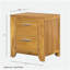 Table de chevet 20,7 x 15,4 x 22 po