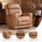 Dual Motor Zero Wall Vegan Leather Power Recliner with Power Headrest-120195046