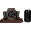 Horloge de table de bureau Tisman Foundry Select Country Western Star Lucky Horseshoe