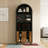 71"Farmhouse Arched Wine Bar Cabinet-516847170