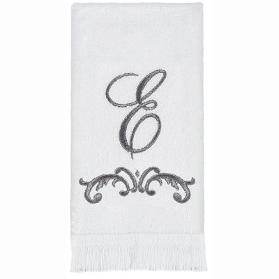 Avanti Linens Scroll Mono Fingertip Towel E