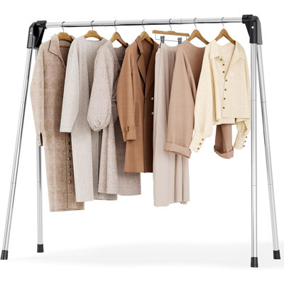 Séchoir à linge pliable, support à linge en acier inoxydable pliable
