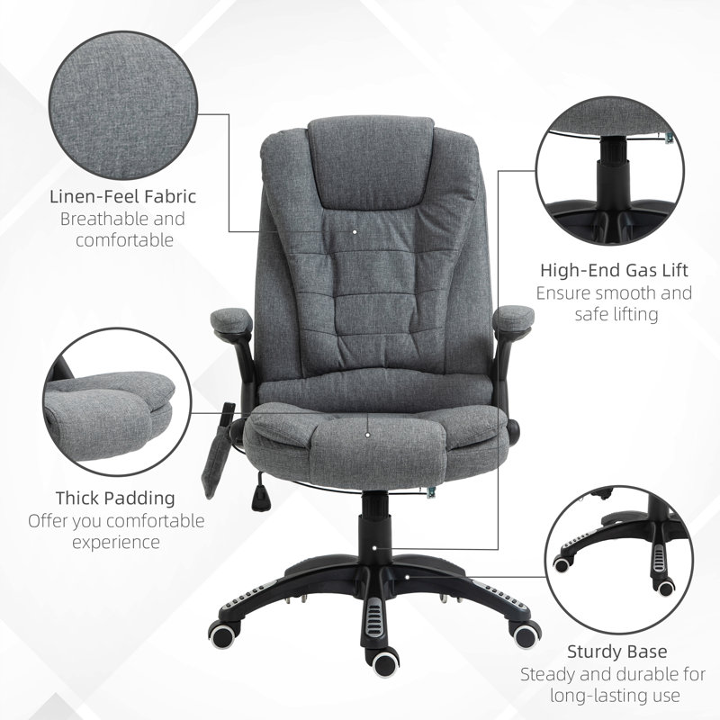 Waynefleet Polyester Office Chair, Grey