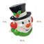 Décoration murale ou cimier de sapin bonhomme de neige pré-illuminé DEL de 48 cm (19 po) de Fraser Hill Farm, moulé par soufflage.