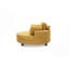 Canapé de 51 po en velours côtelé beige avec deux coussins décoratifs et un coussin de taille avec un plateau supplémentaire pour des sièges confortables convenant aux petits appartements