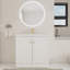 Meuble-lavabo sur pied simple 36 po avec comptoir en résine-1073003043