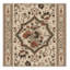Tapis oriental moelleux moelleux en beige-1883990047