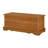 Paula Cedar Veneer Blanket Storage Chest with Plinth Base, Honey-967033719