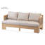Ensemble de conversation d'extérieur en bois d'acacia pour 8 personnes Paxton avec coussins hydrofuges-129855845