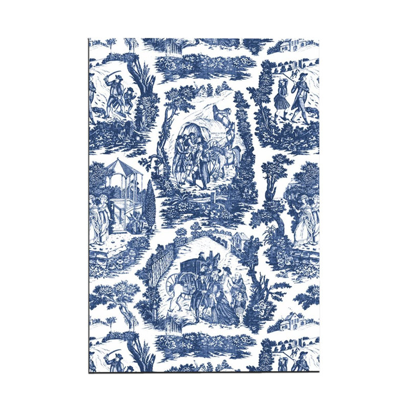 Tapis tissé bleu marine, Rectangle 4 pi 11,06 po x 9 pi 10,11 po